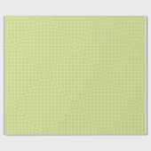Lovely Lime Green Polka Dots Cadeaupapier (Vlak)