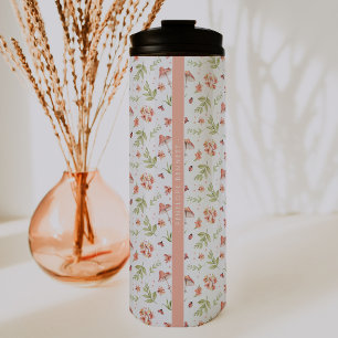 Lovely Little Ladybugs   Monogram Tumbler Thermosbeker