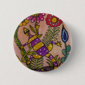 Lovely Lizard Ronde Button 5,7 Cm (Voorkant)