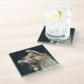 Lovely Llama Glazen Onderzetter (Schuin)