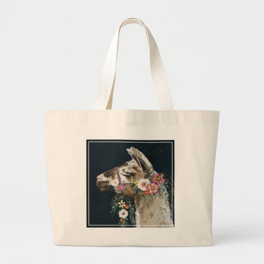 Lovely Llama Grote Tote Bag (Voorkant)