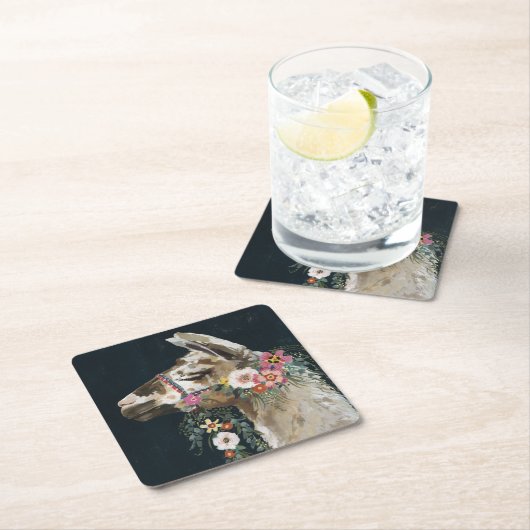 Lovely Llama Kartonnen Onderzetters (Insitu)