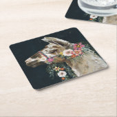 Lovely Llama Kartonnen Onderzetters (Schuin)