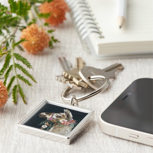 Lovely Llama Sleutelhanger (Zijkant)