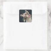 Lovely Llama Vierkante Sticker (Tas)