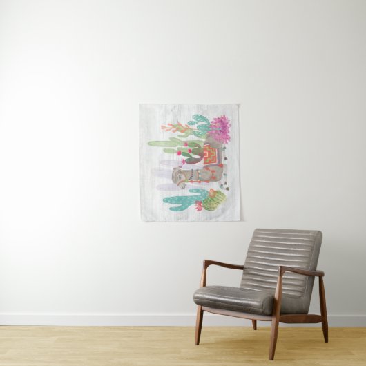 Lovely Llamas I Wandkleed (In situ)