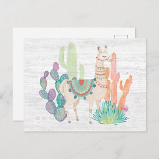 Lovely Llamas II Briefkaart (Voorkant / Achterkant)