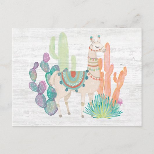 Lovely Llamas II Briefkaart (Voorkant)