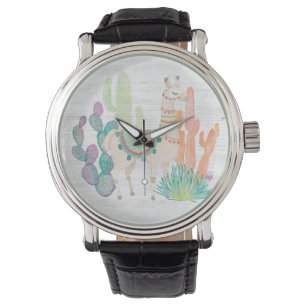 Lovely Llamas II Horloge