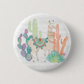 Lovely Llamas II Ronde Button 5,7 Cm (Voorkant)