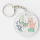 Lovely Llamas II Sleutelhanger (Voorkant)