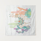 Lovely Llamas II Wandkleed (Voorkant)