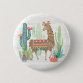 Lovely Llamas III Ronde Button 5,7 Cm (Voorkant)