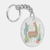 Lovely Llamas III Sleutelhanger (Voorkant Links)
