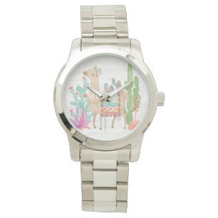 Lovely Llamas IV Horloge