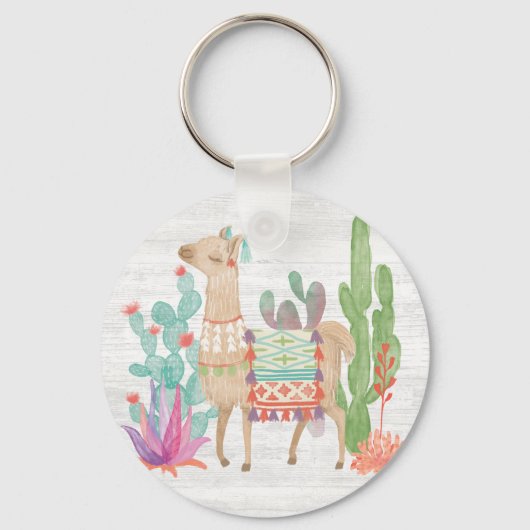 Lovely Llamas IV Sleutelhanger (Voorkant)