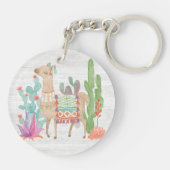 Lovely Llamas IV Sleutelhanger (Achterkant)