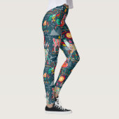 Lovely Llamas op blauwe Leggings (Rechts)