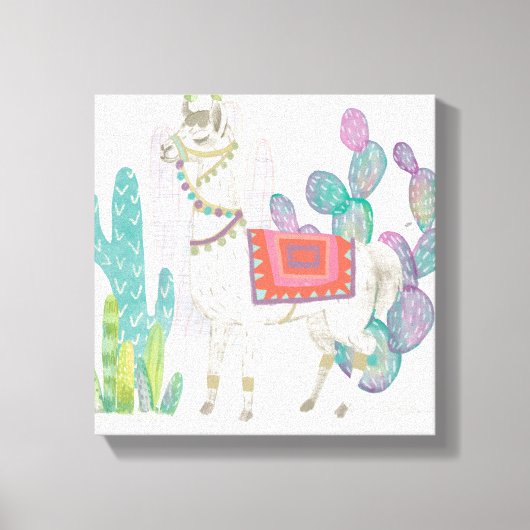 Lovely Llamas V Canvas Afdruk (Voorkant)