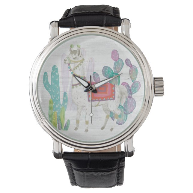 Lovely Llamas V Horloge (Voorkant)
