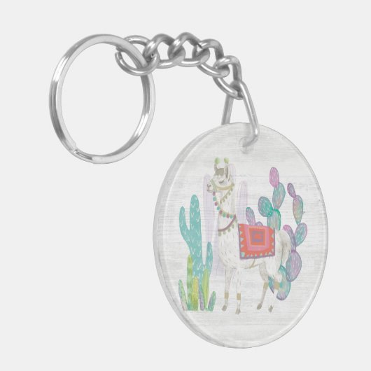 Lovely Llamas V Sleutelhanger (Voorkant Links)