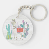 Lovely Llamas V Sleutelhanger (Achterkant)