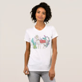 Lovely Llamas V T-shirt (Voorkant volledig)