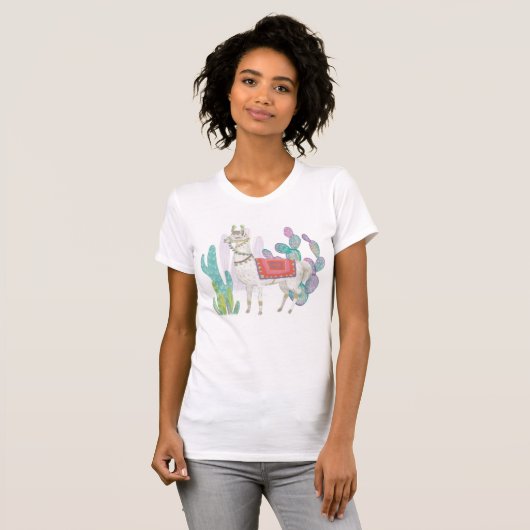 Lovely Llamas V T-shirt (Voorkant volledig)