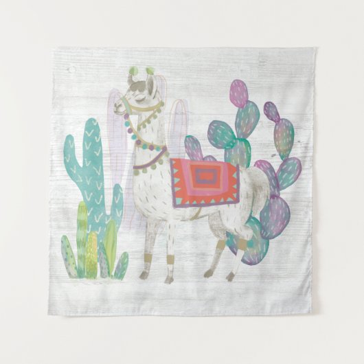 Lovely Llamas V Wandkleed (Voorkant (horizontaal))