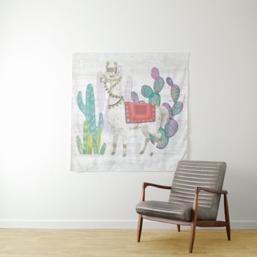 Lovely Llamas V Wandkleed (In Situ (horizontaal))