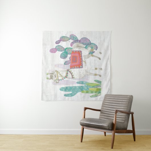 Lovely Llamas V Wandkleed (In situ)