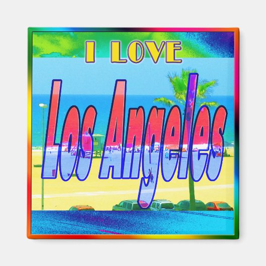 "Lovely Los Angeles 2" Magnet (Voorkant)