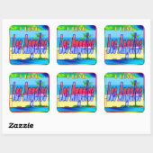 "Lovely Los Angeles 2"-Sticker Vierkante Sticker (Vel)