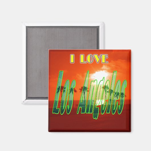 "Lovely Los Angeles" Magnet (Voorkant / Achterkant)