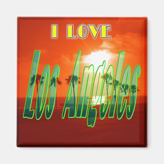 "Lovely Los Angeles" Magnet (Voorkant)