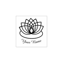 Lovely Lotus Flower Rubberstempel