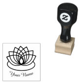 Lovely Lotus Flower Rubberstempel (Gestempeld)
