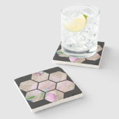 Lovely Lotus Flower Stenen Onderzetter (Zijkant)