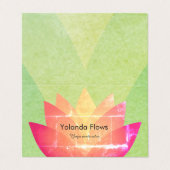 Lovely Lotus Flower Visitekaartje (Buitenkant ongevouwen)