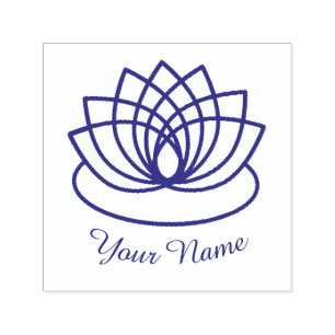 Lovely Lotus Flower Zelfinktende Stempel