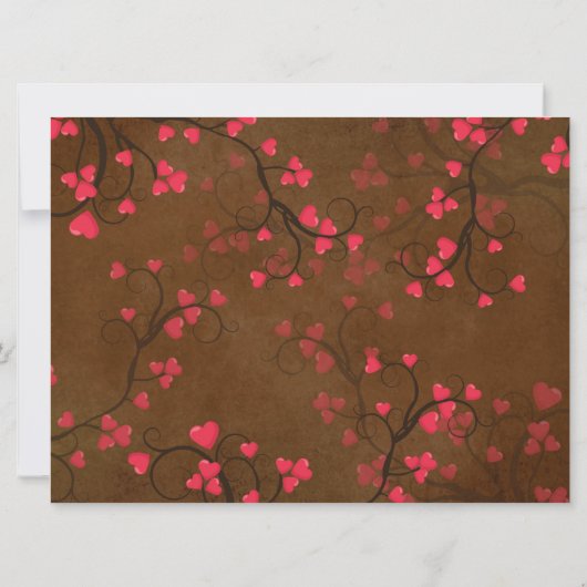 Lovely Lovers Wedding Kaart (Achterkant)