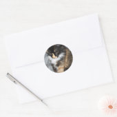 Lovely Lucy Bell Ronde Sticker (Envelop)