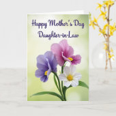 Lovely Magenta Flower Card Kaart (Gele Bloem)