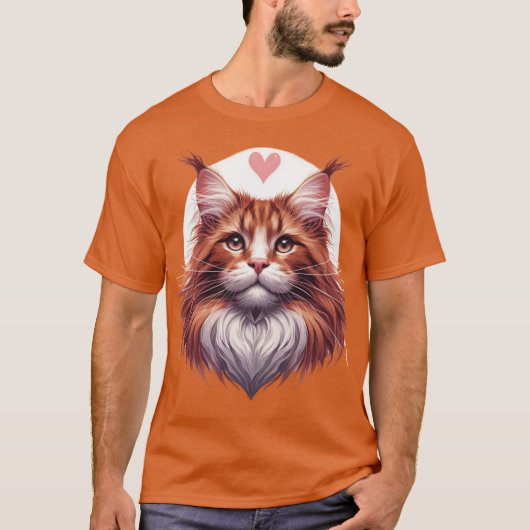Lovely Maine Coon T-shirt (Voorkant)