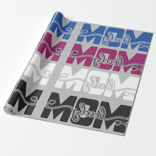 Lovely mama cadeaupapier (Uitgerold)
