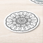 Lovely Mandala Adult Coloring Onderzetter (Gebogen)
