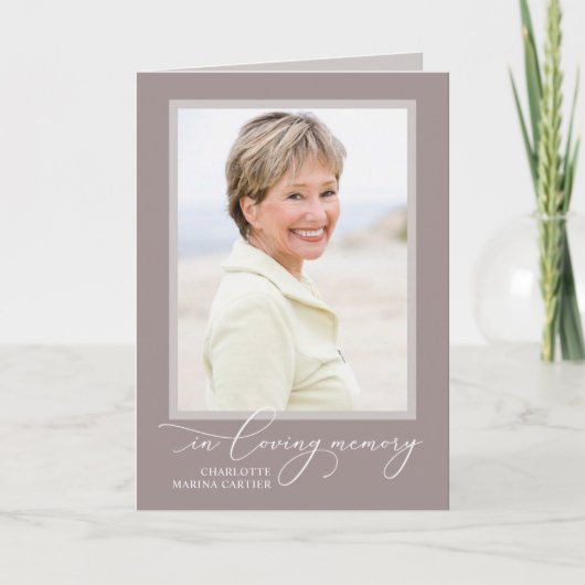 Lovely Memory Photo Folded Program Programma (Voorkant)