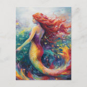 Lovely Mermaid Briefkaart (Voorkant)