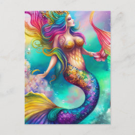 Lovely Mermaid Briefkaart