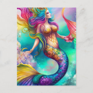 Lovely Mermaid Briefkaart